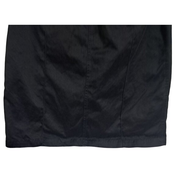 Banana Republic Black Cotton Pencil Skirt Size 14 - Picture 8 of 8